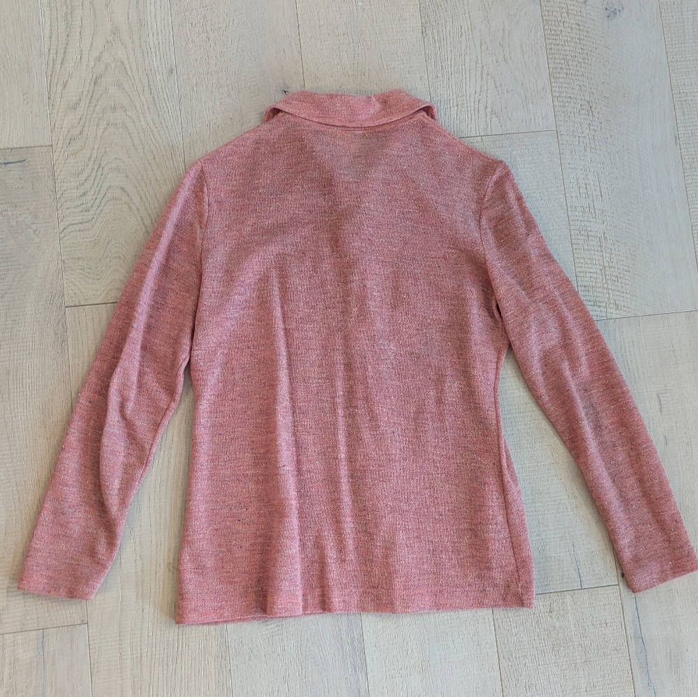 SPECKLE SALMON 1970's vintage button front shirt M - Picture 8 of 8